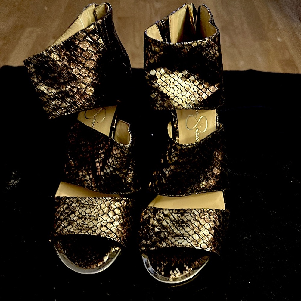 Jessica Simpson Wide Strap Sandal Pumps
